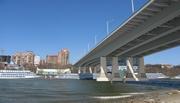 Voroshilovsky Bridge Crossing over the Don River in Rostov-on-Don. Design